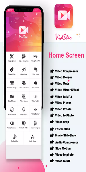 VidSter - Video & Audio Editor应用截图第0张