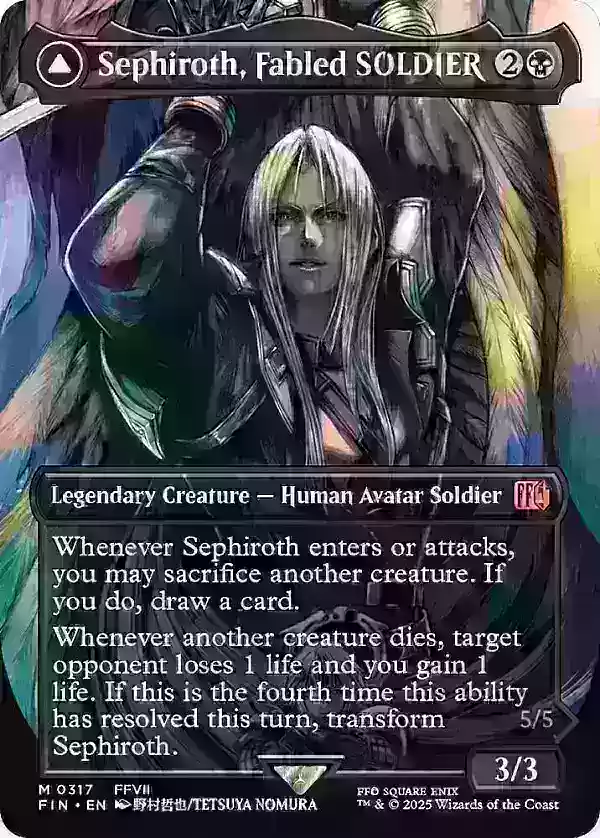 Sephiroth, Fabled SOLDIER (Borderless)