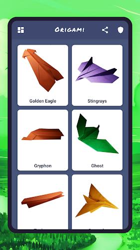 Origami aircraft, paper ภาพหน้าจอ 1