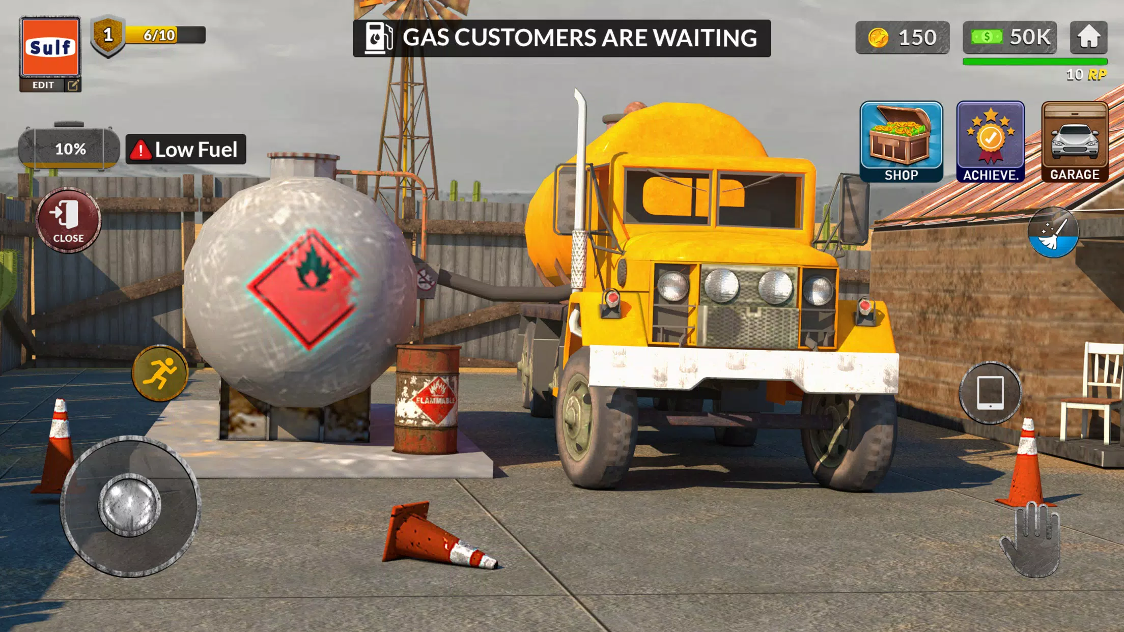 Gas Filling Junkyard Simulator Captura de pantalla 1