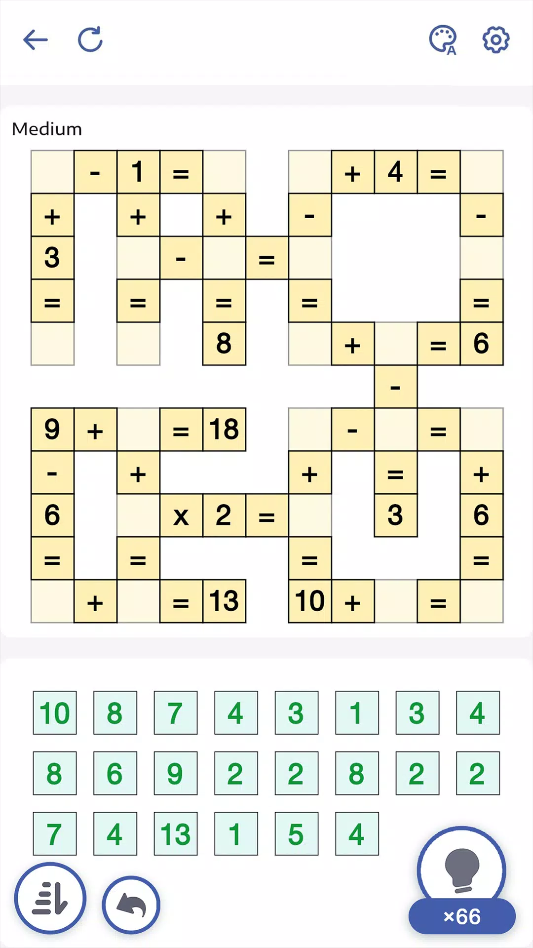 Crossmath - Math Puzzle Games Capture d'écran 2