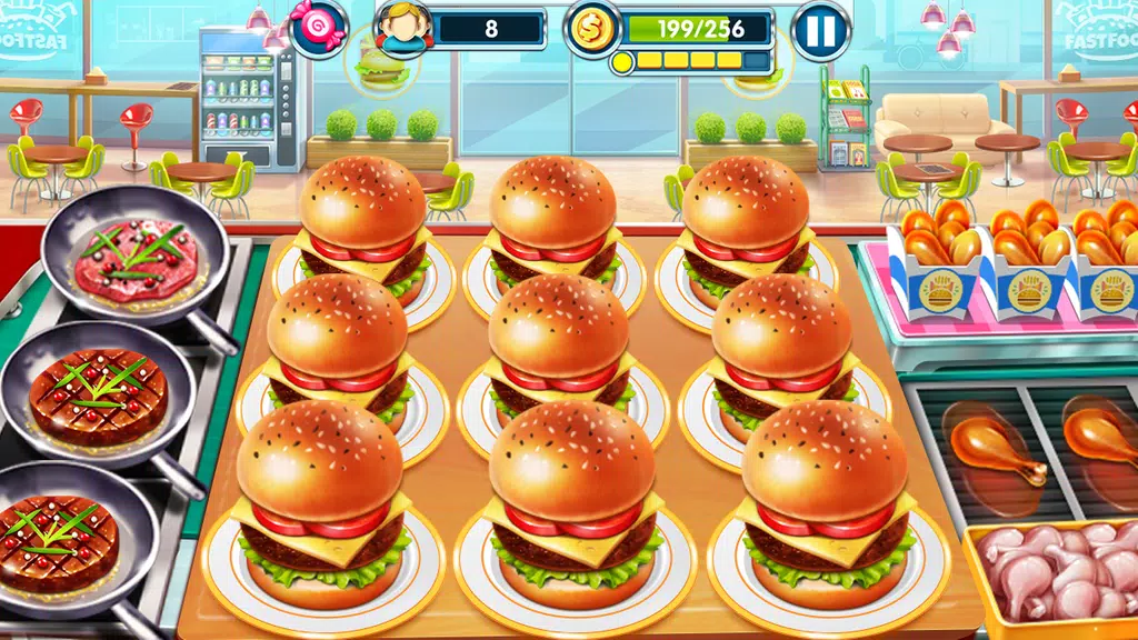 料理の世界 - ハンバーガー寿司マスター スクリーンショット 0
