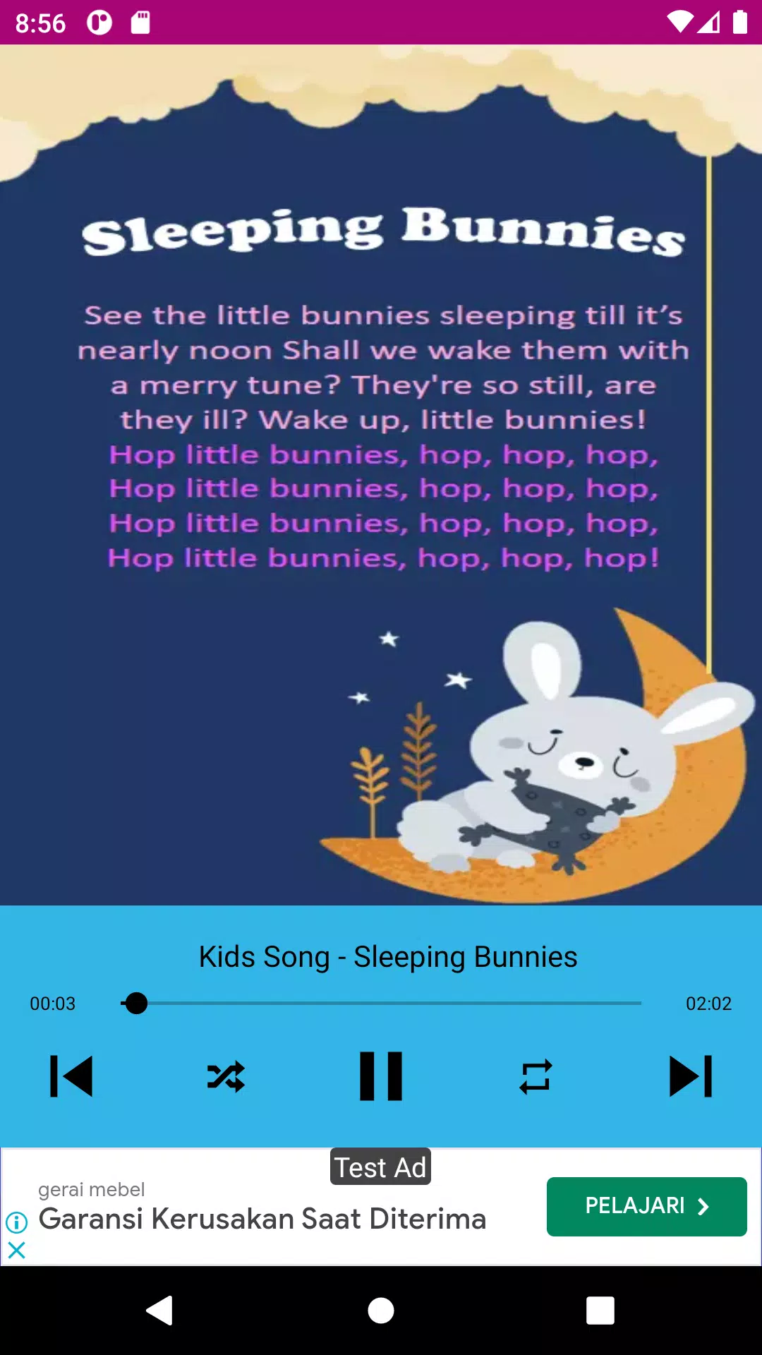 baby songs - nursery rhymes スクリーンショット 1