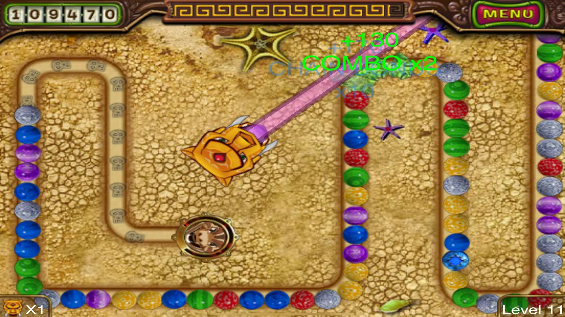 Zumba shooter vs snake Captura de pantalla 1