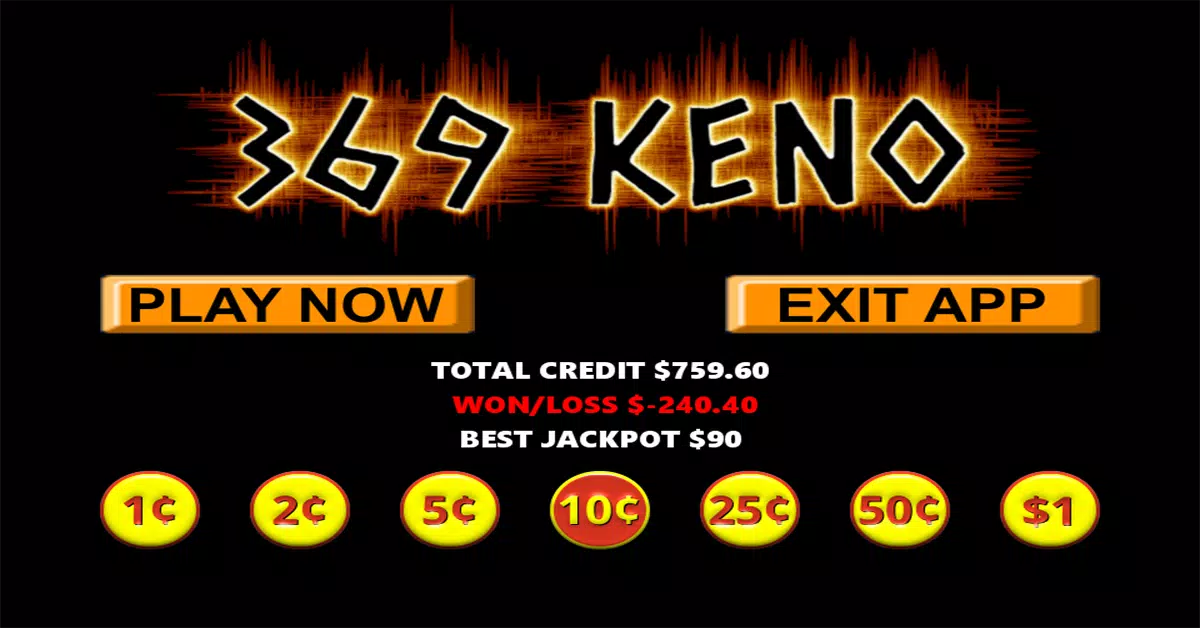 369 Vegas Style Keno Capture d'écran 2