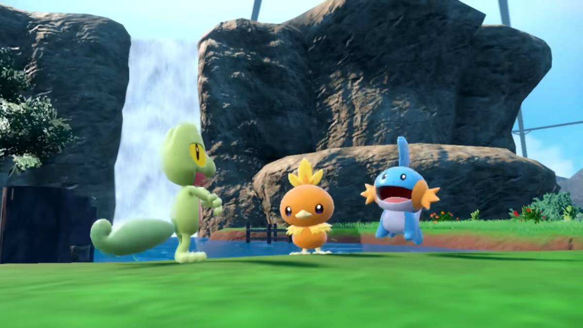 Gen 3 Starters Treecko, Torchic, at Mudkip sa Pokémon Scarlet & Violet
