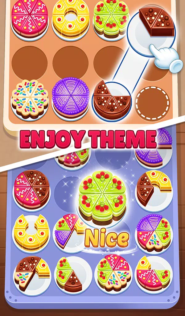 Cake Sort 3d - Match and Merge Captura de pantalla 1