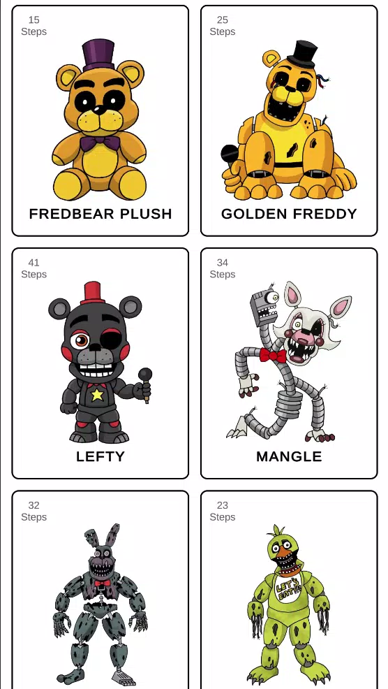 How to draw fnaffs Captura de tela 2