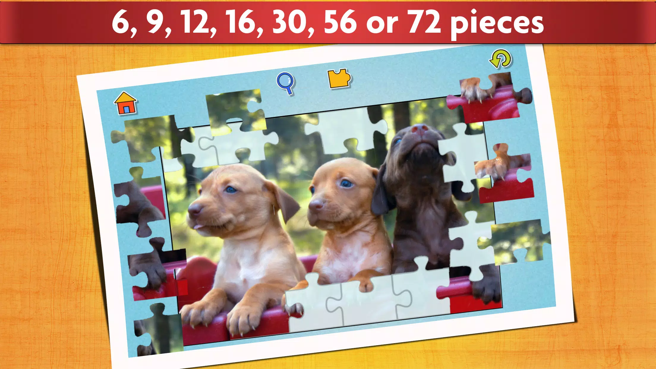 Jogo de Cães Quebra-cabeça Captura de tela 2