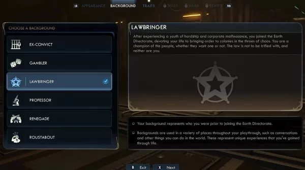 Charaktererstellung Screenshot 2