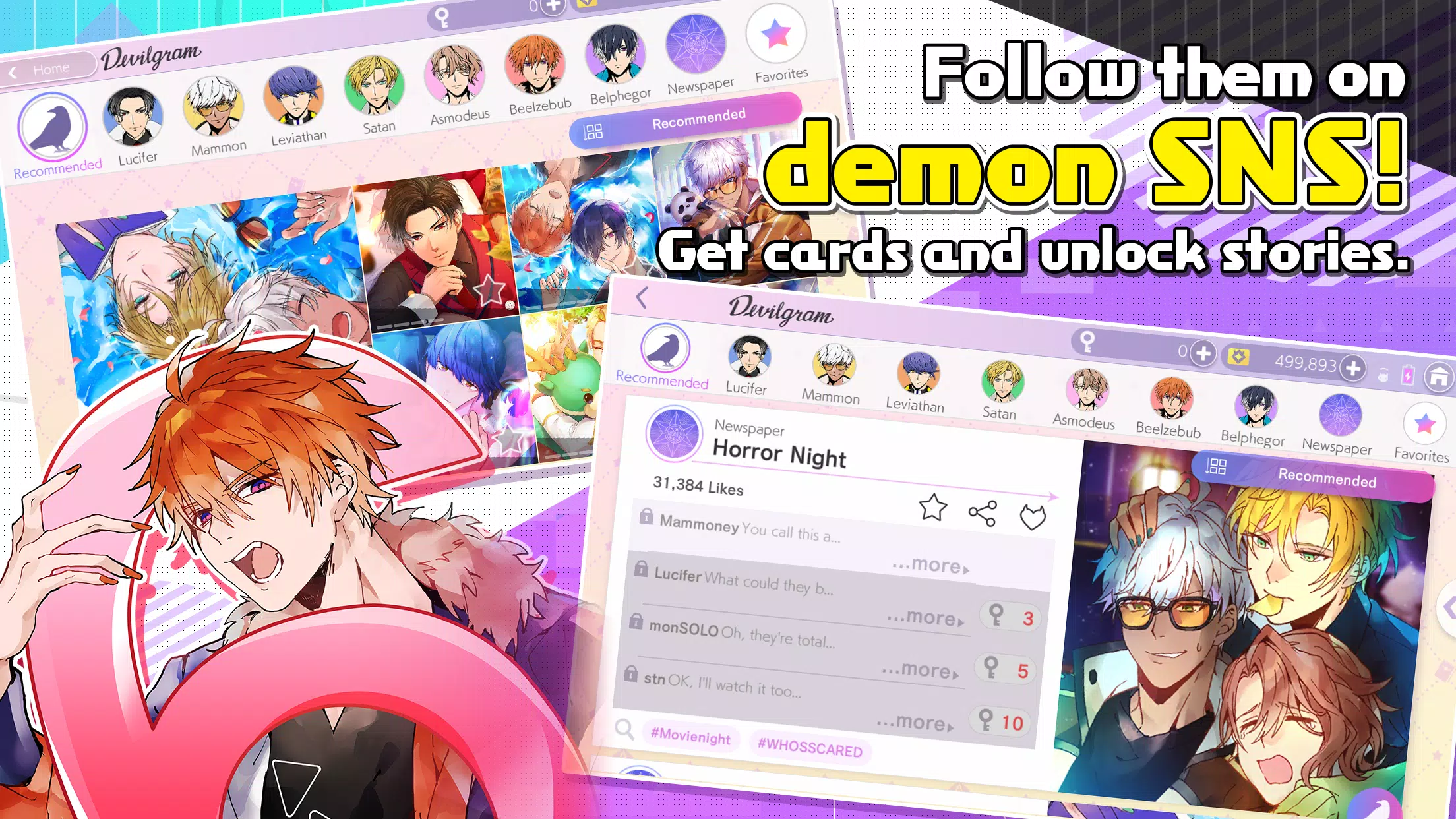 Obey Me! Anime Otome Sim Game Скриншот 2