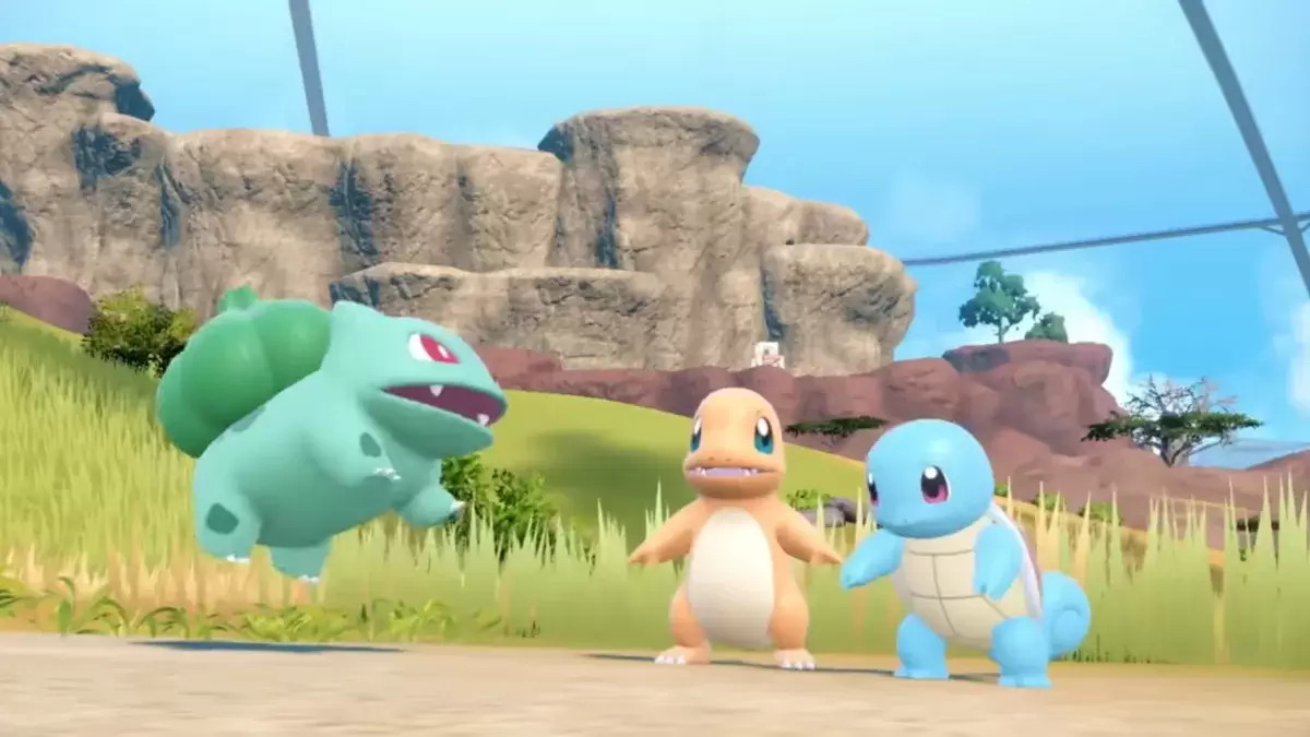 Gen 1 Starters Bulbasaur, Charmander, at Squirtle sa Pokémon Scarlet & Violet