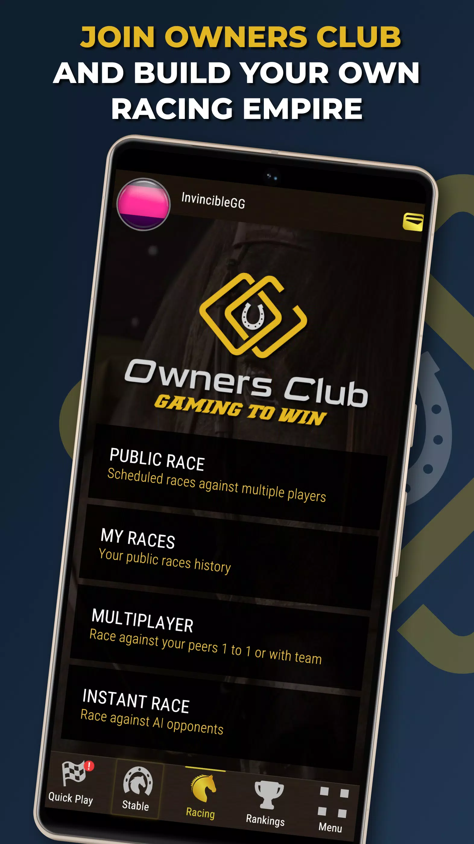 Owners Club - AI Horse Racing應用截圖第0張