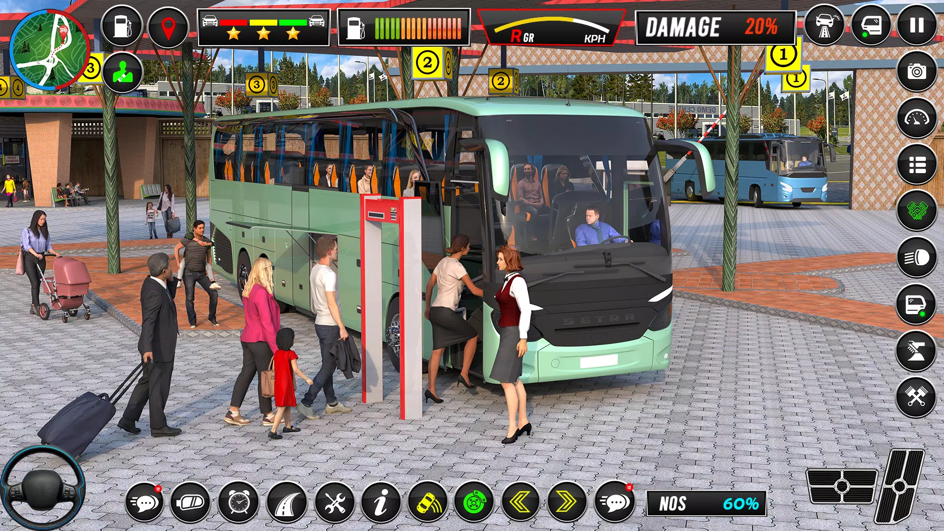 シティコーチ：バス運転ゲーム スクリーンショット 1