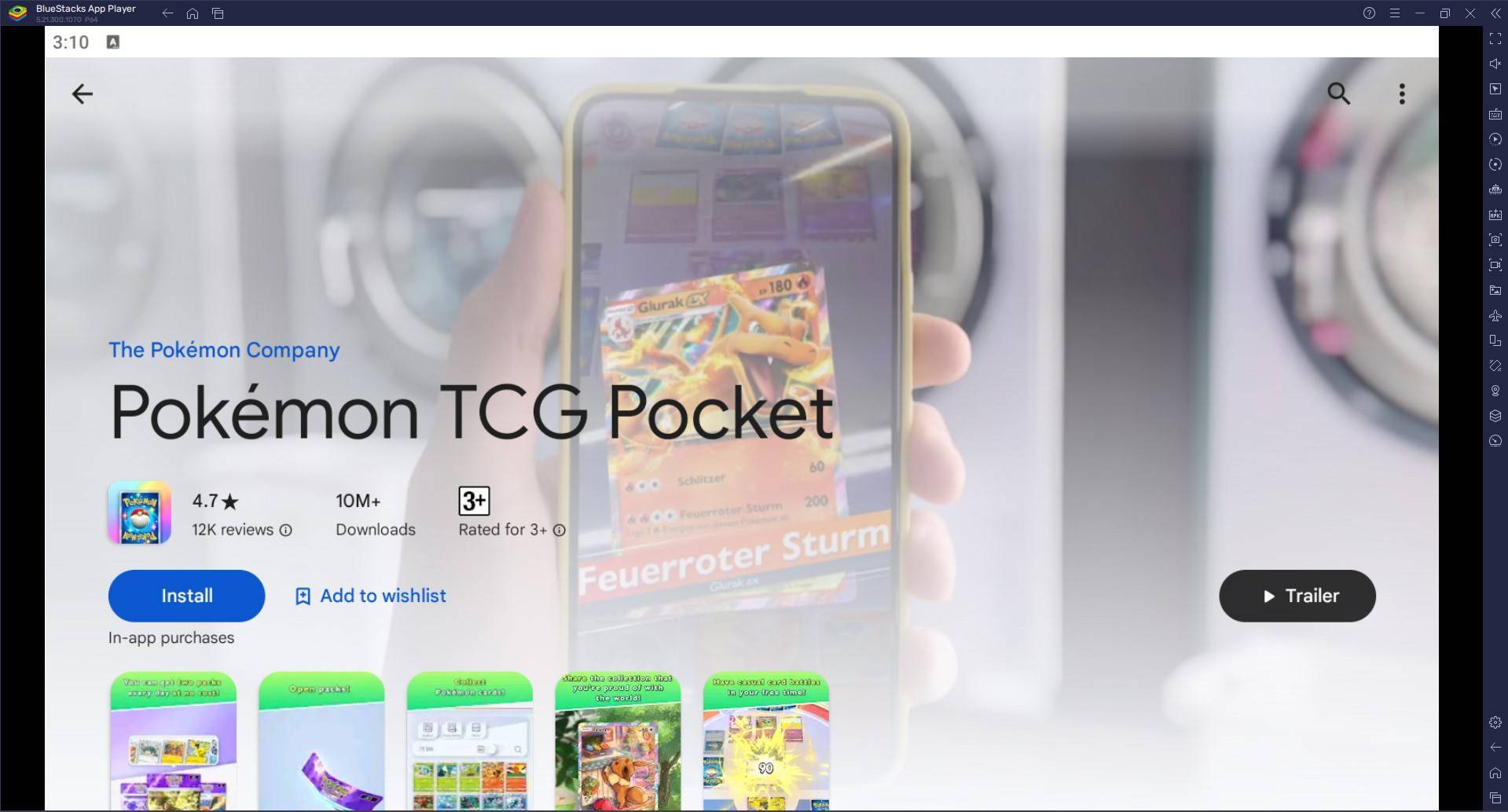 BlueStacks Pokémon TCG Pocket Installation