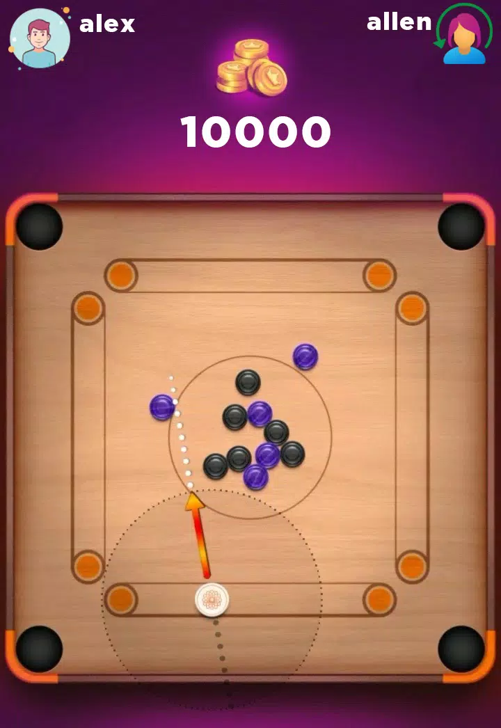 Carrom Board 3D Pool 2023 Captura de tela 1