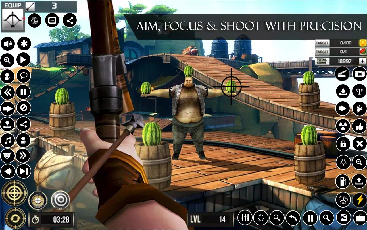 Jeux de tir à l'arc pastèque Capture d'écran 3