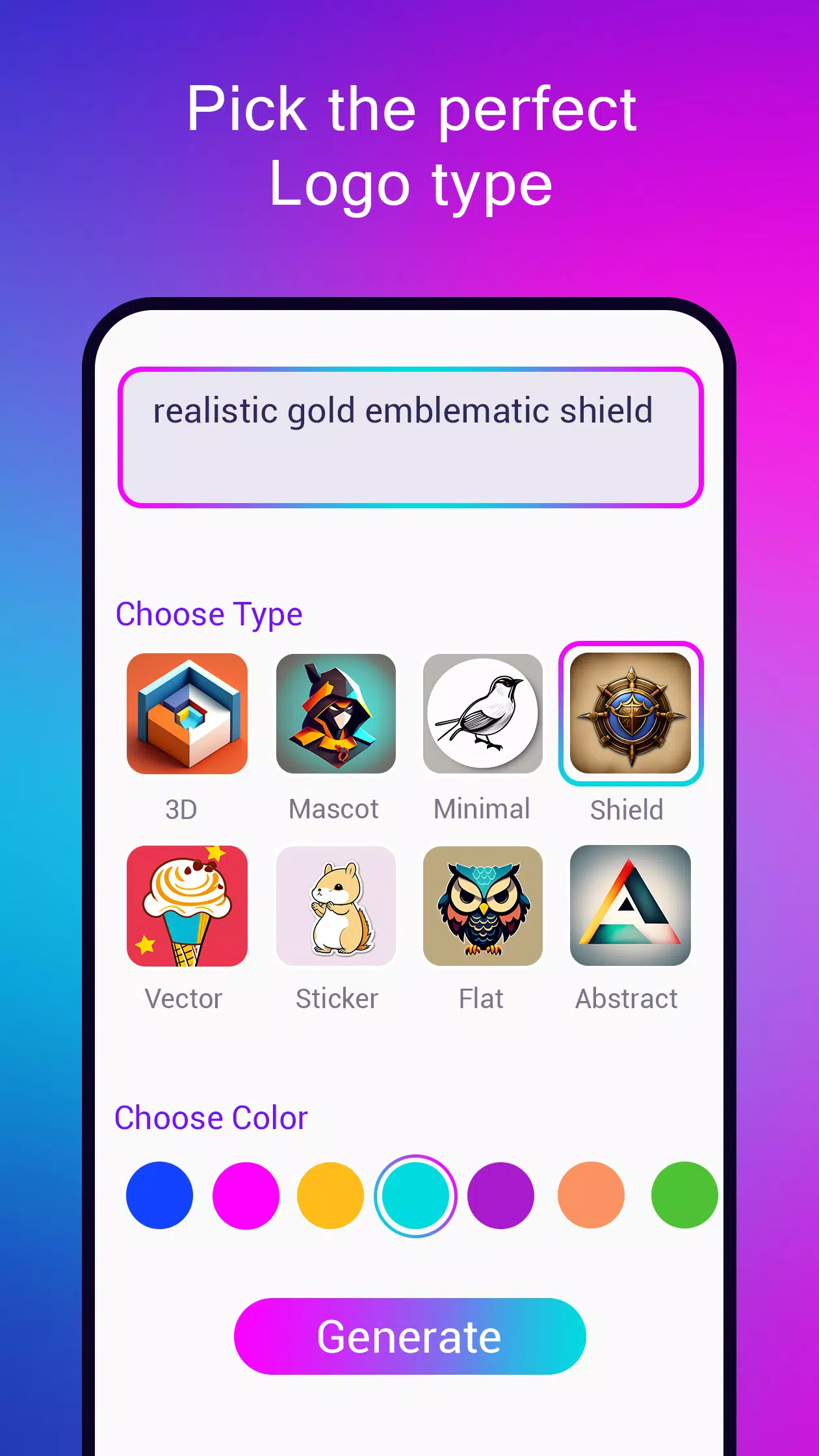Logo maker AI Logo generator Ảnh chụp màn hình 2