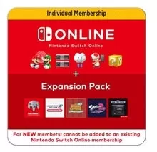 Nintendo Switch Online Expansion Pack subscription