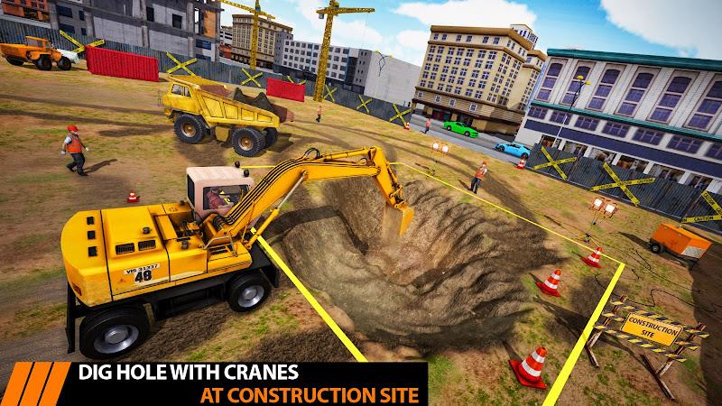 City Construction Excavator 3D Скриншот 1