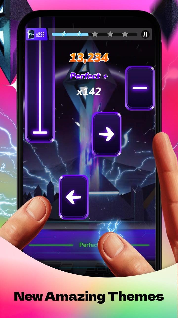 Rhythm Rush-Magic Piano Tiles 스크린샷 2