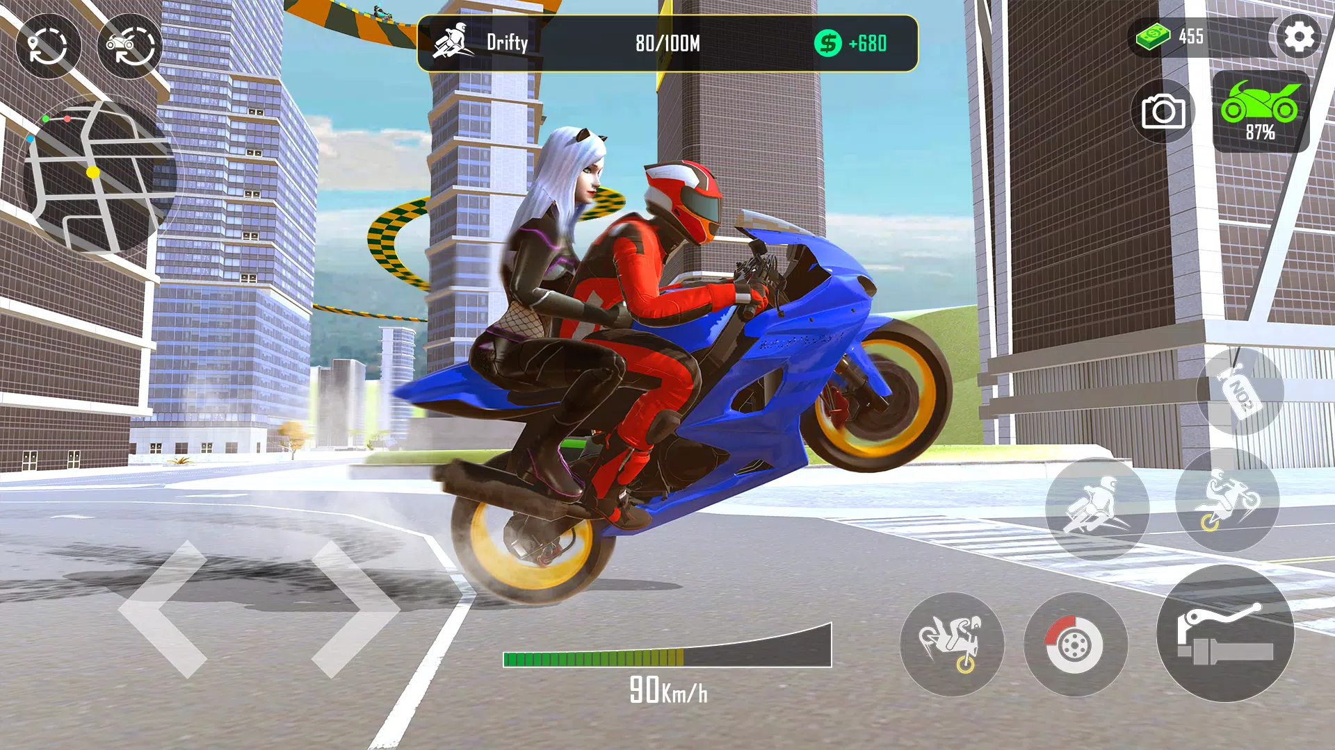 GT Moto Stunt 3D Captura de tela 1