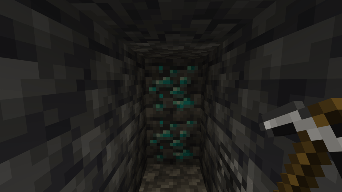 Diamantes no Minecraft.