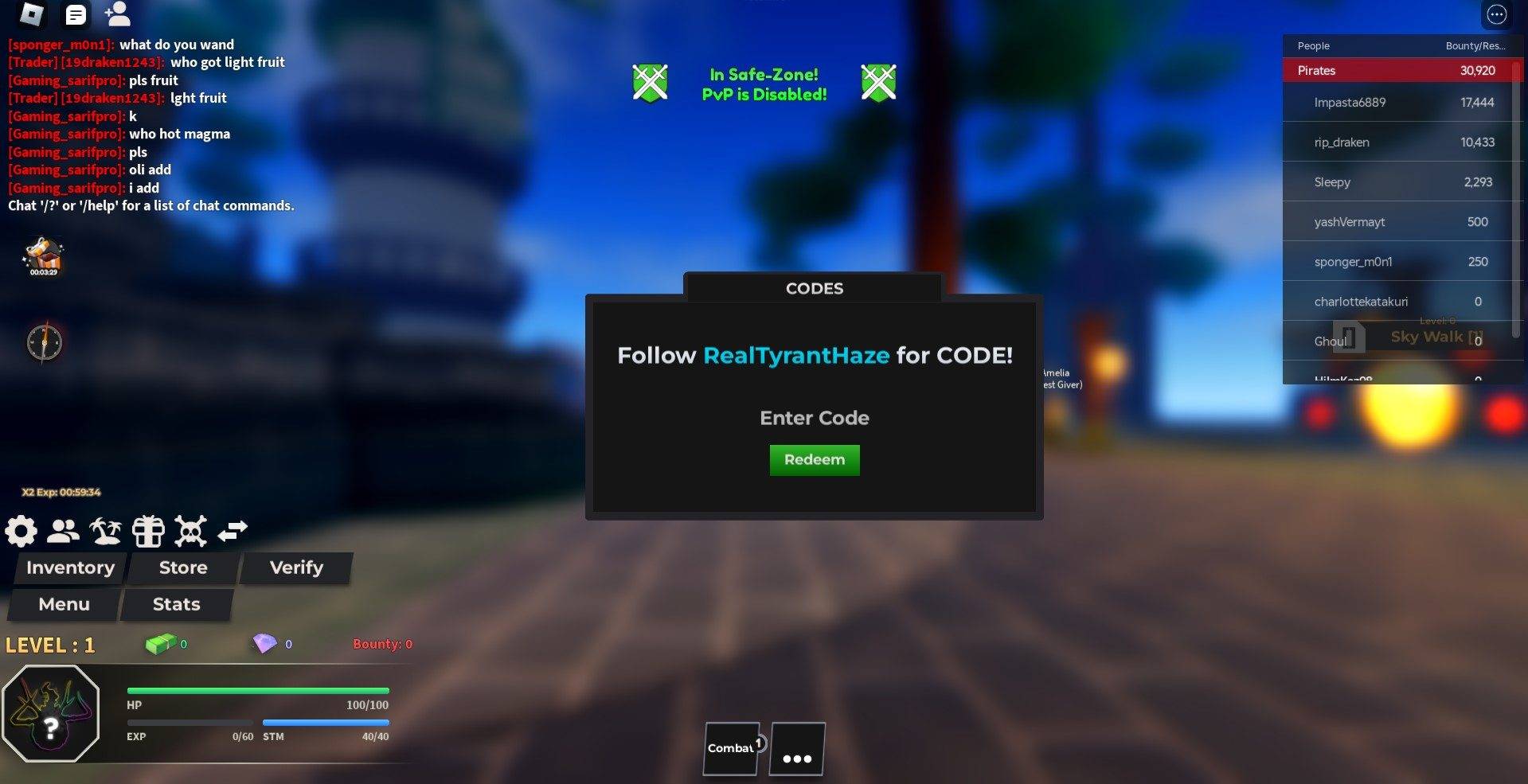 ヘイズピース - すべての動作償還コード2025年1月