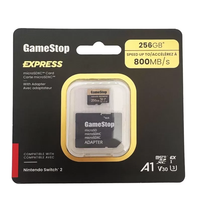 GameStop Lists Switch 2 MicroSD Express Cards