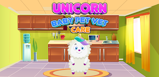 Unicorn Baby Pet Vet Care Game应用截图第1张