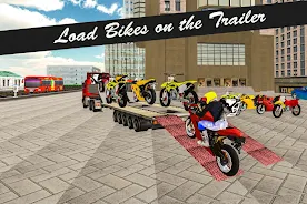 Bike Transport Truck 3D ဖန်သားပြင်ဓာတ်ပုံ 0
