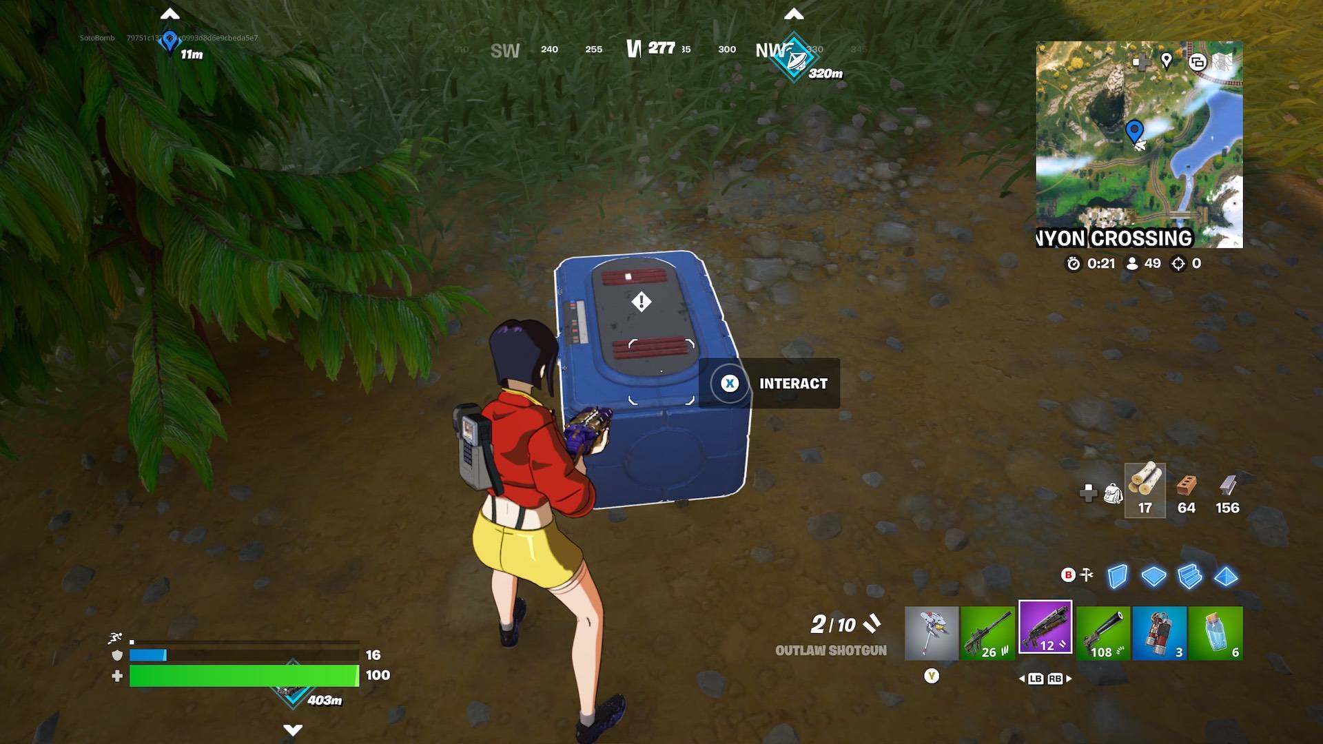 Fortnite अध्याय 6: रहस्यमय ऊर्जा हस्ताक्षर को स्कैन करने के लिए सेंसर बैकपैक से लैस करें