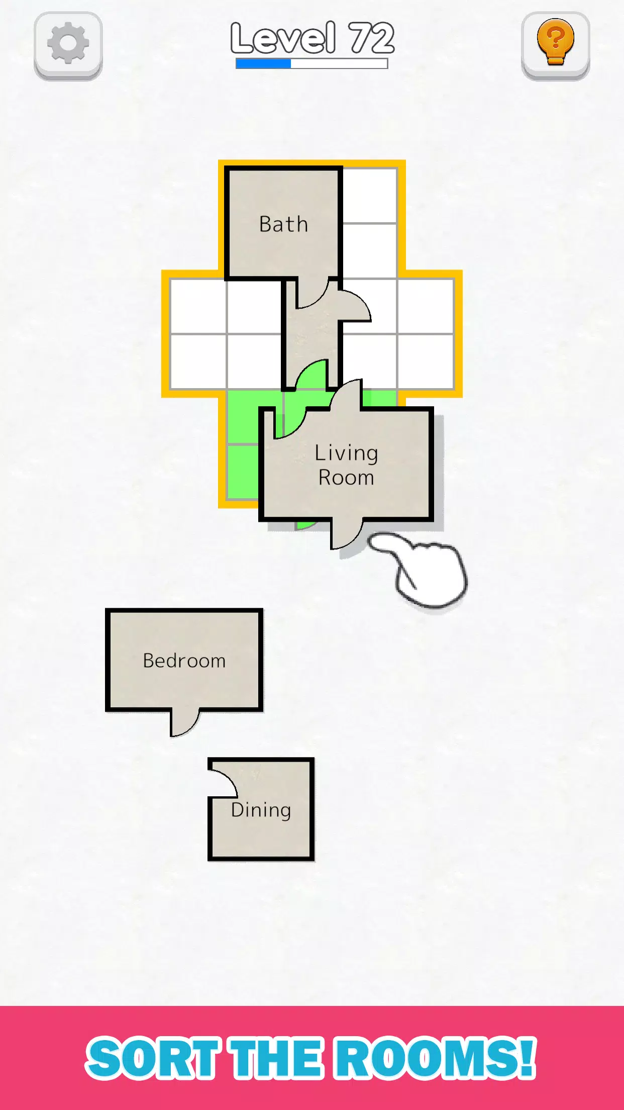 Room Sort - Floor Plan Game Capture d'écran 0