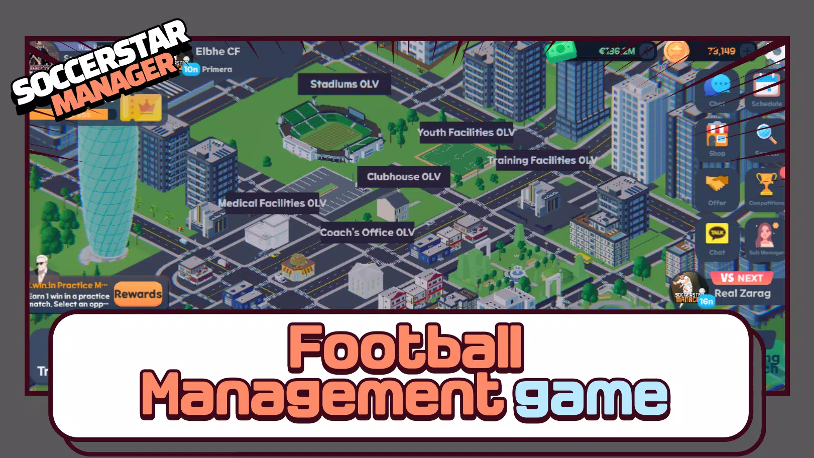 SSM LITE-Football Manager Game スクリーンショット 1