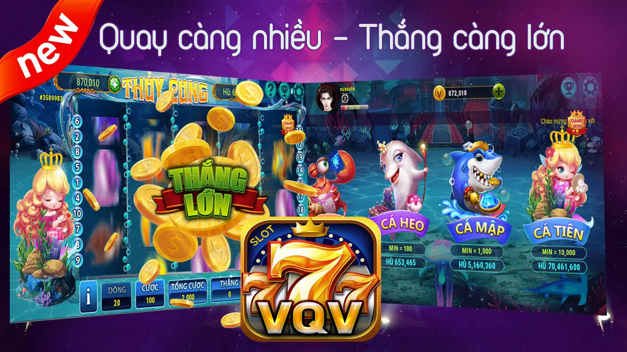 Slot VQV - Đẳng Cấp Nổ Hũ Screenshot 1