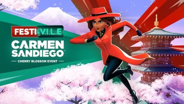 Carmen Sandiego Marks 40th Anniversary with Crime-Solving at Japan's Cherry Blossom Festival
