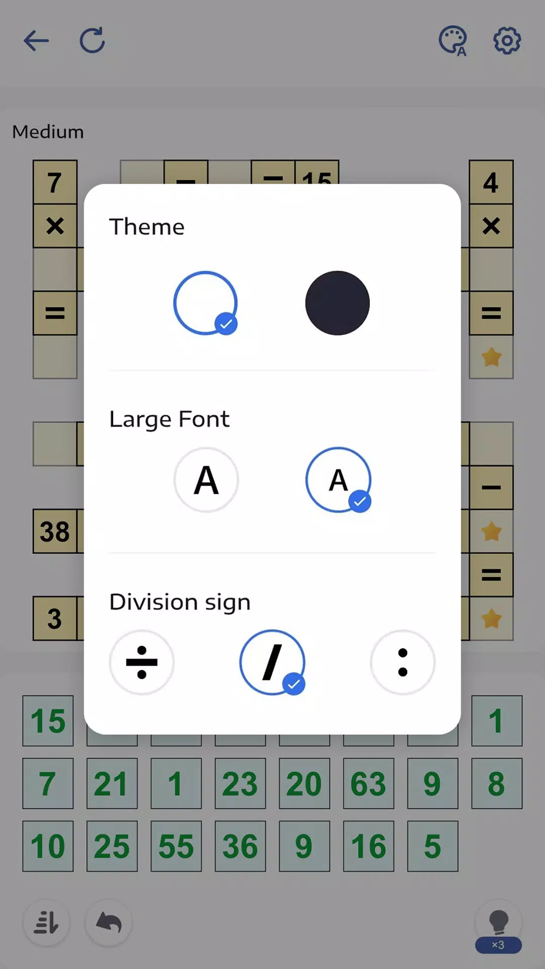Crossmath - Math Puzzle Games Capture d'écran 3