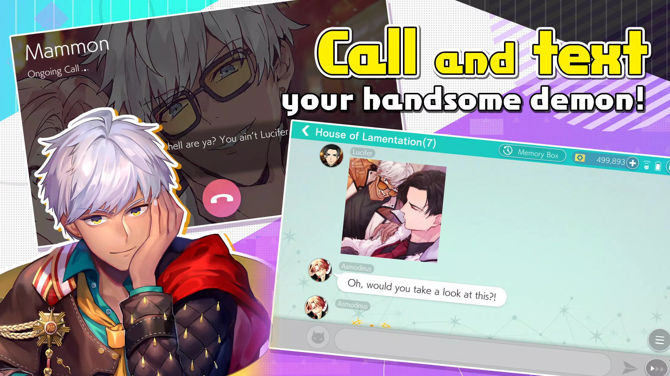Obey Me! Anime Otome Sim Game Скриншот 0