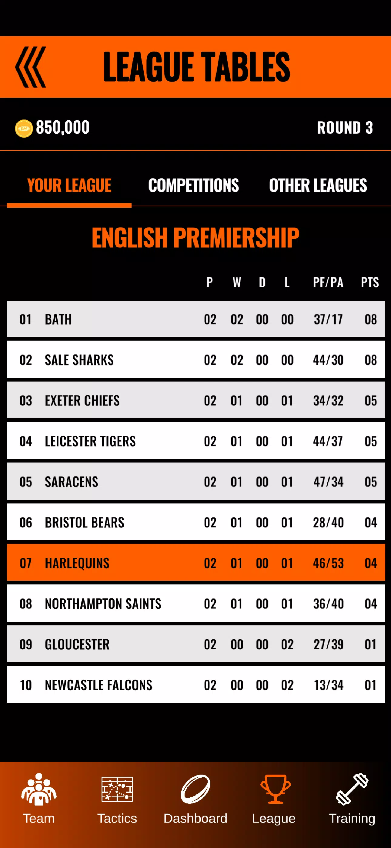 Rugby Manager 25 Скриншот 3