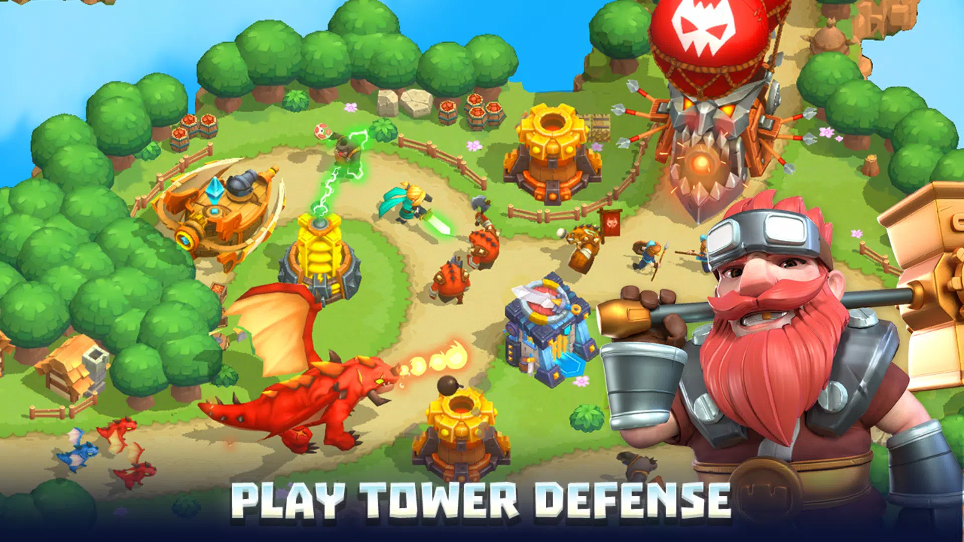 Schermata Wild Sky: Tower Defense TD 1