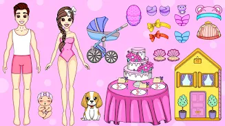 Dolls Makeover DIY Chibi Games Captura de pantalla 0