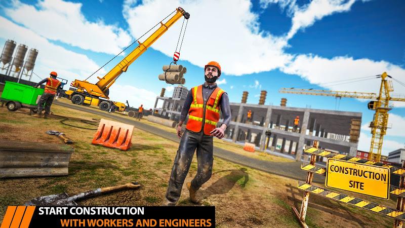 City Construction Excavator 3D Скриншот 2