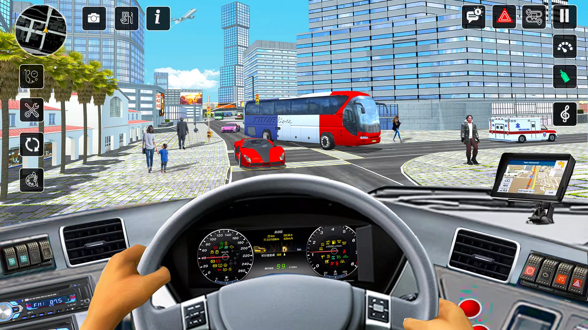 Coach Bus Games Bus Simulator Captura de pantalla 1