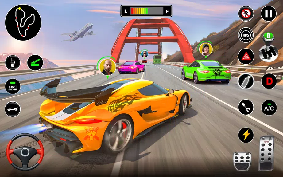 Racing in Highway Car 3D Games 스크린샷 1