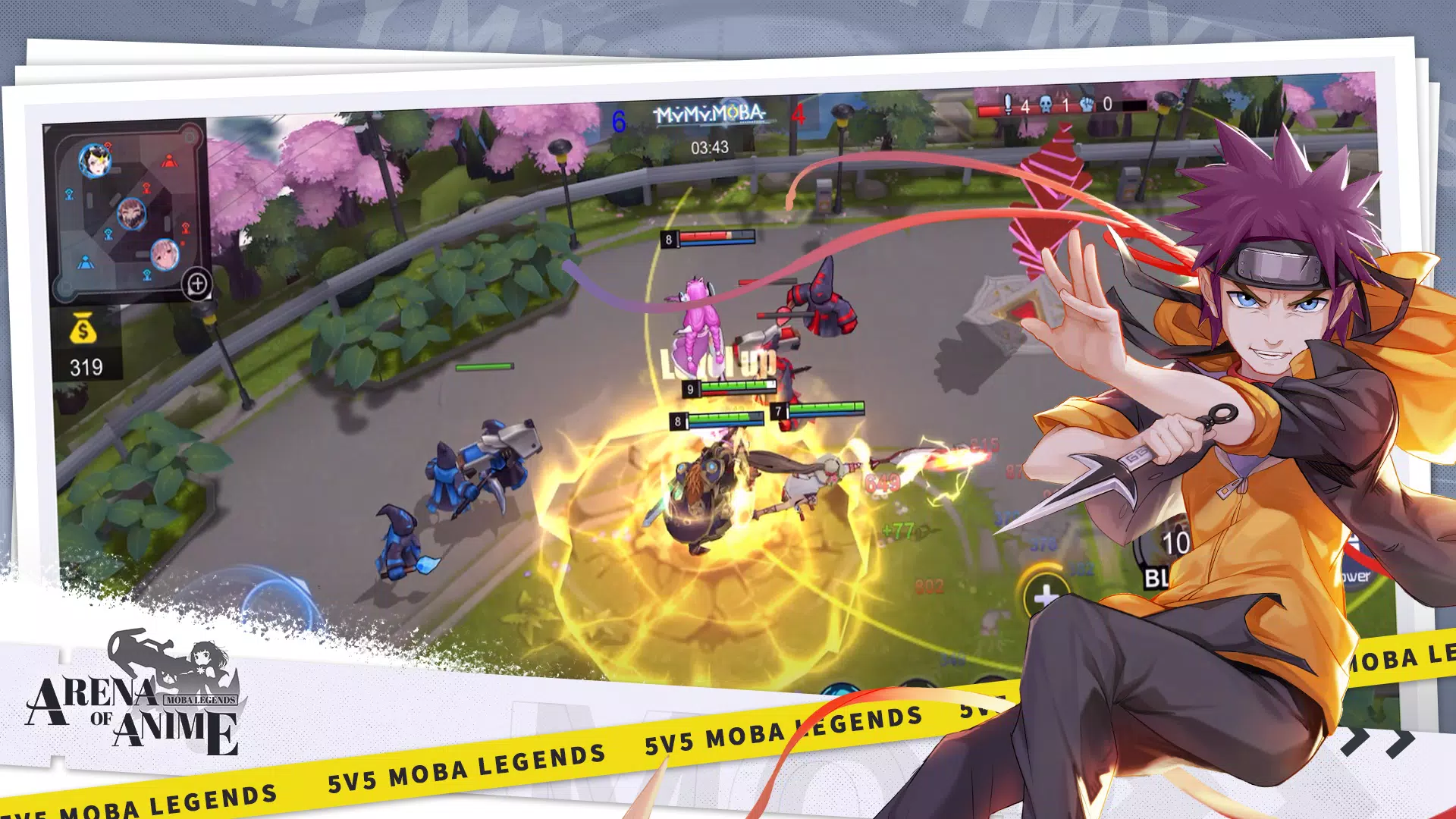 Arena of Anime: MOBA Legends Captura de pantalla 3