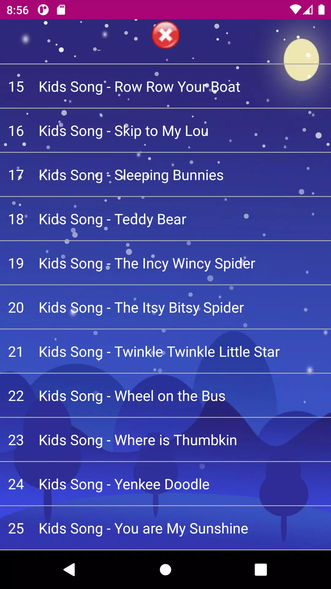 baby songs - nursery rhymes スクリーンショット 0