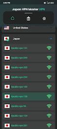 Japan VPN Master - VPN Proxy Ekran Görüntüsü 1