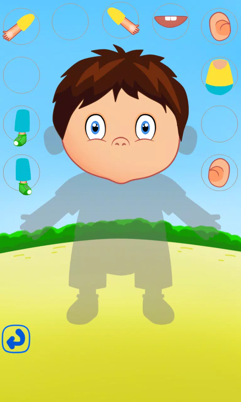 Body parts anatomy for kids Скриншот 2