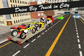 Bike Transport Truck 3D ဖန်သားပြင်ဓာတ်ပုံ 1