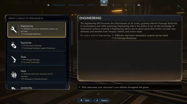 Charaktererstellung Screenshot 3